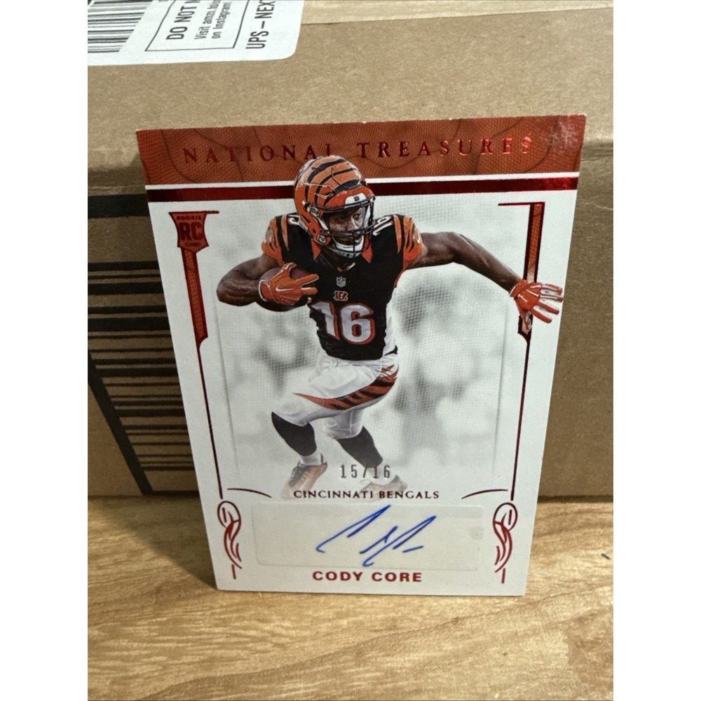2016 National Treasures #159 Cody Core #/16 SSP Autograph Rookie RC Bengals